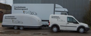 Corinium Motorsport transport